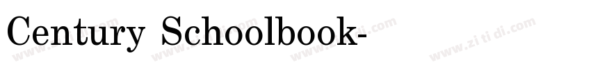 Century Schoolbook字体转换